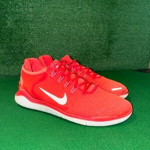 Nike Free Run 2018 Speed Red White 942836-600 Men’s Size 12